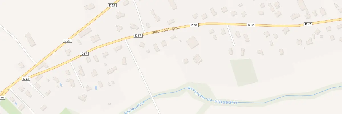 Plan du 38 Rte de Sayrac à Villaudric