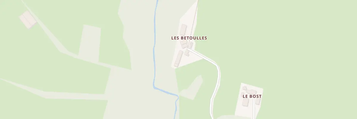 Plan du 1 Le Bost à Royères
