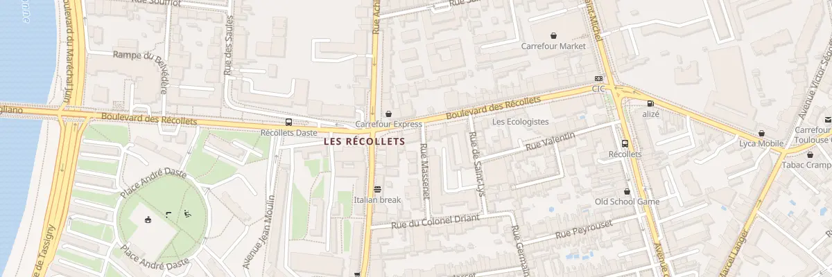 Plan du 13 Rue Massenet à Toulouse