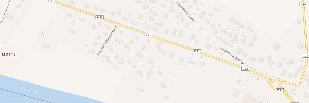 Plan du 933 Rte de Montauban à Villebrumier