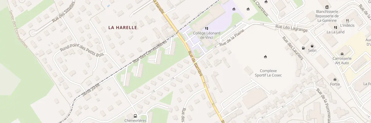 Plan du 2 Rue des Chenevières à Saint-Marcel