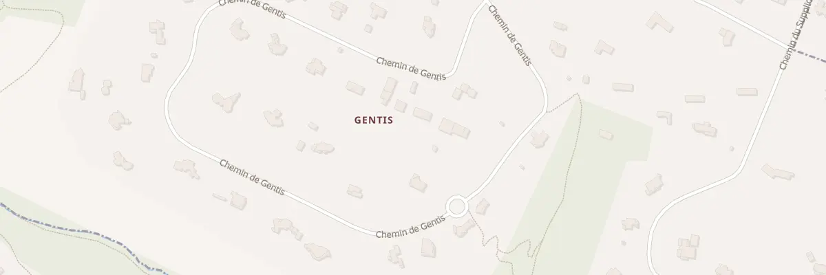 Plan du 6 Che de Gentis à Vieille-Toulouse