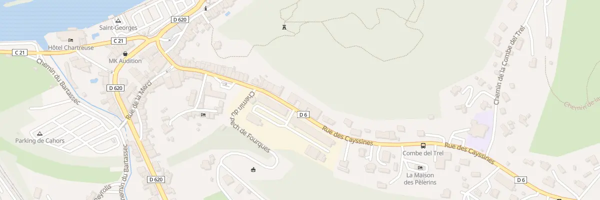 Plan du 5320F Rue Barry à Cahors