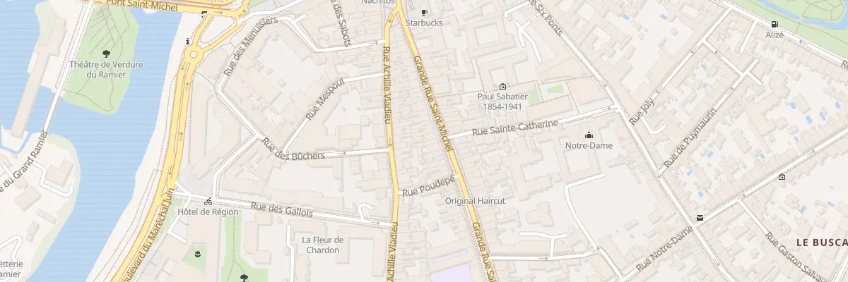 Plan du 141 Grande-Rue Saint Michel à Toulouse