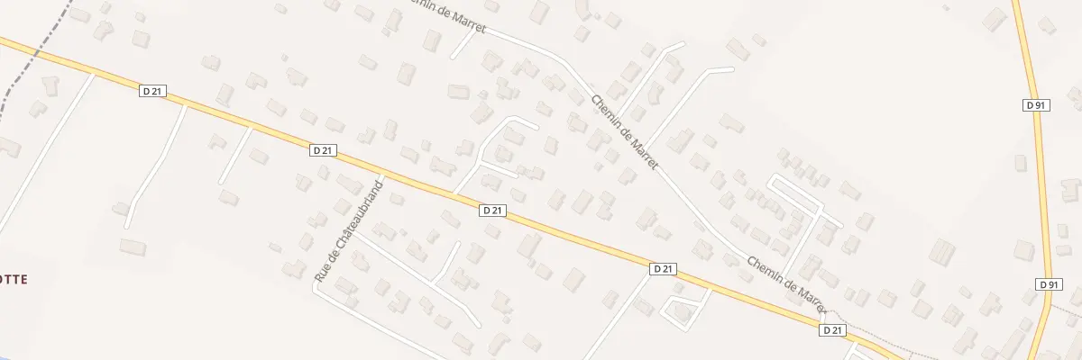 Plan du 1 Rue Alphonse de Lamartine à Villebrumier