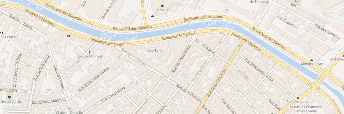 Plan du 16 Rue de Châteaudun à Toulouse