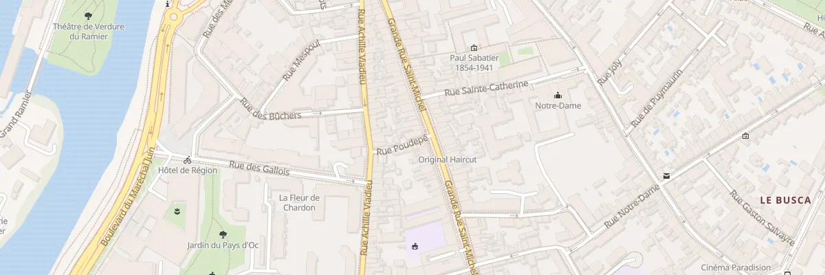 Plan du 127 Grande-Rue Saint Michel à Toulouse