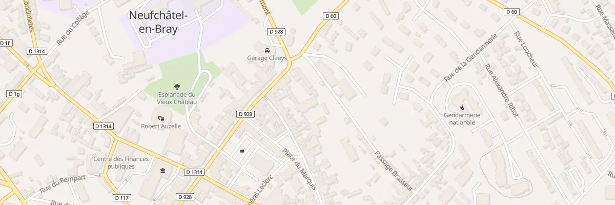 Plan du 38A Grande Rue Saint Jacques à Neufchâtel-en-Bray