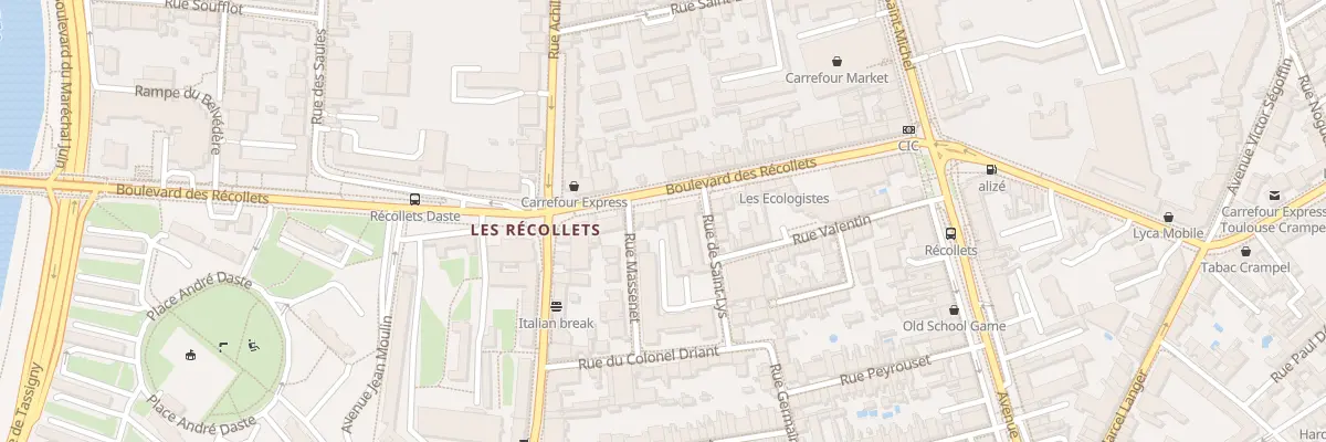 Plan du 48 Bd des Récollets à Toulouse