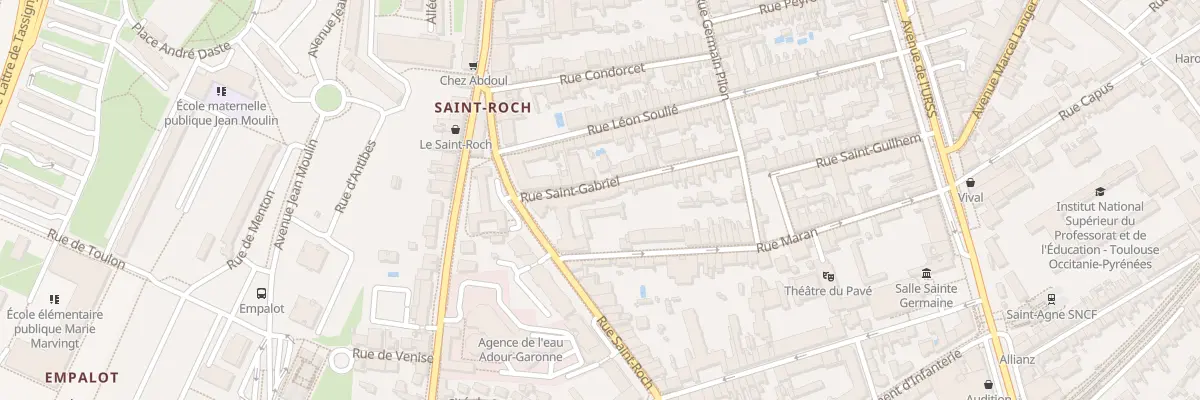 Plan du 8 Rue Saint Gabriel à Toulouse