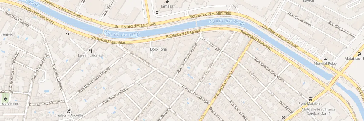 Plan du 10 Rue de Châteaudun à Toulouse