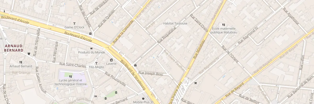 Plan du 14 Rue Roquelaine à Toulouse
