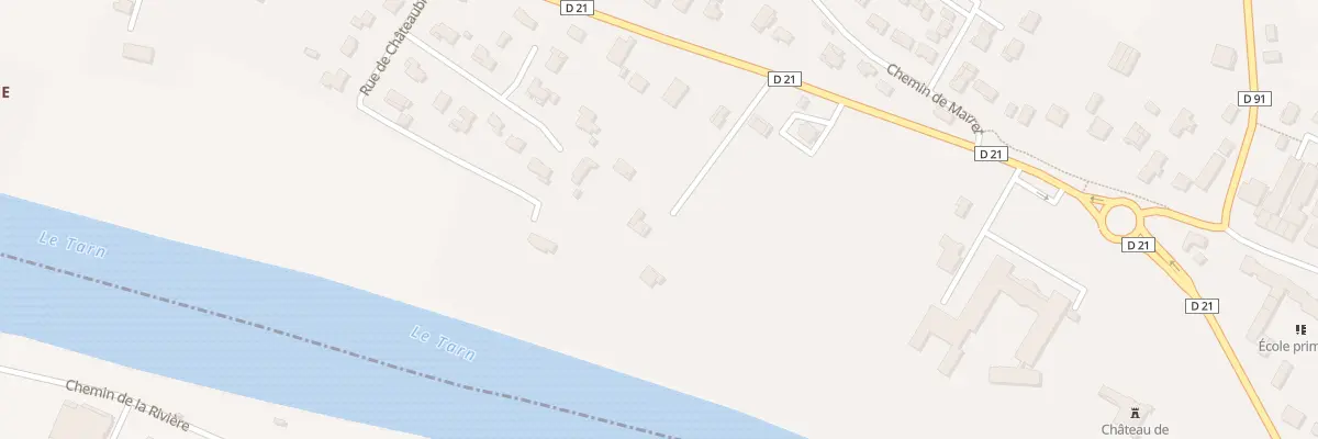 Plan du 827 Rte de Montauban à Villebrumier