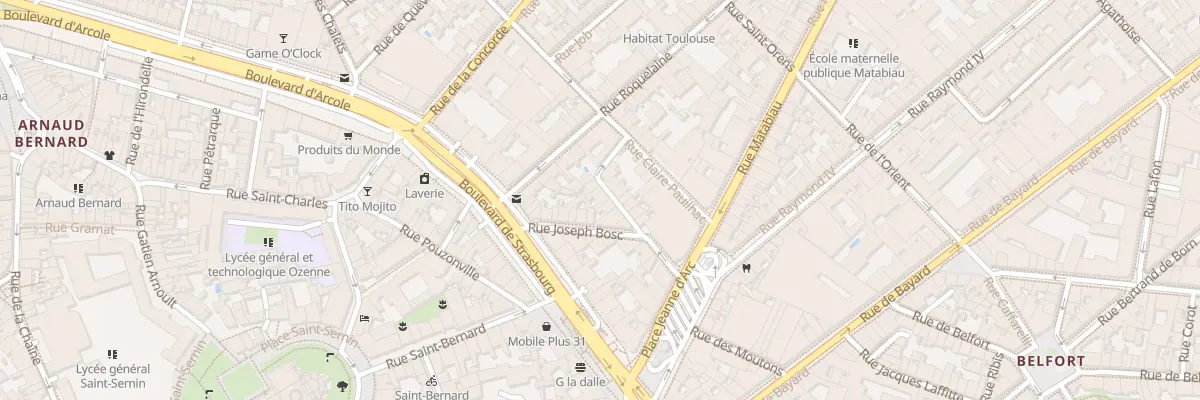 Plan du 9 Ptr Pte Rue St Lazare à Toulouse