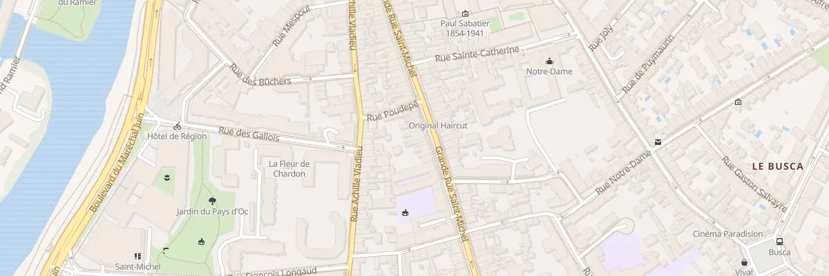 Plan du 115 Grande-Rue Saint Michel à Toulouse
