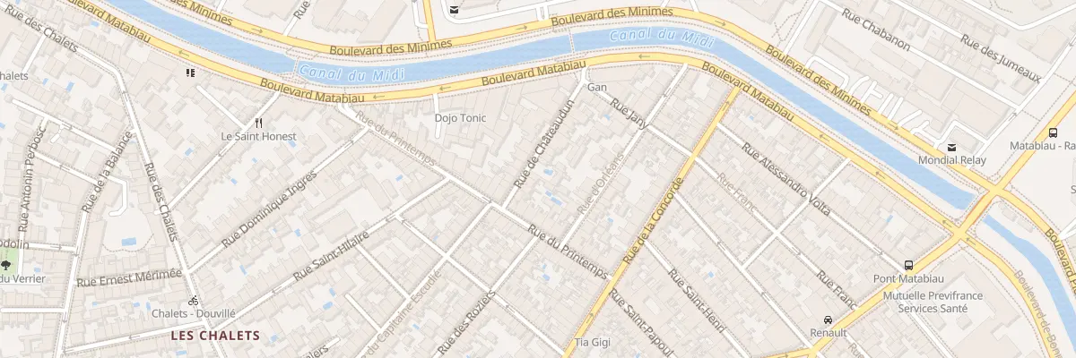 Plan du 9 Rue de Châteaudun à Toulouse