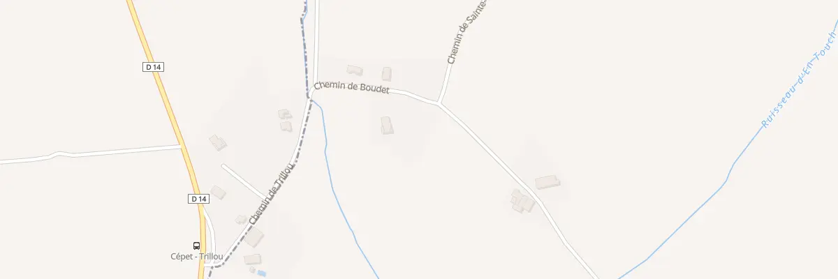 Plan du 320 Che de Boudet à Gargas