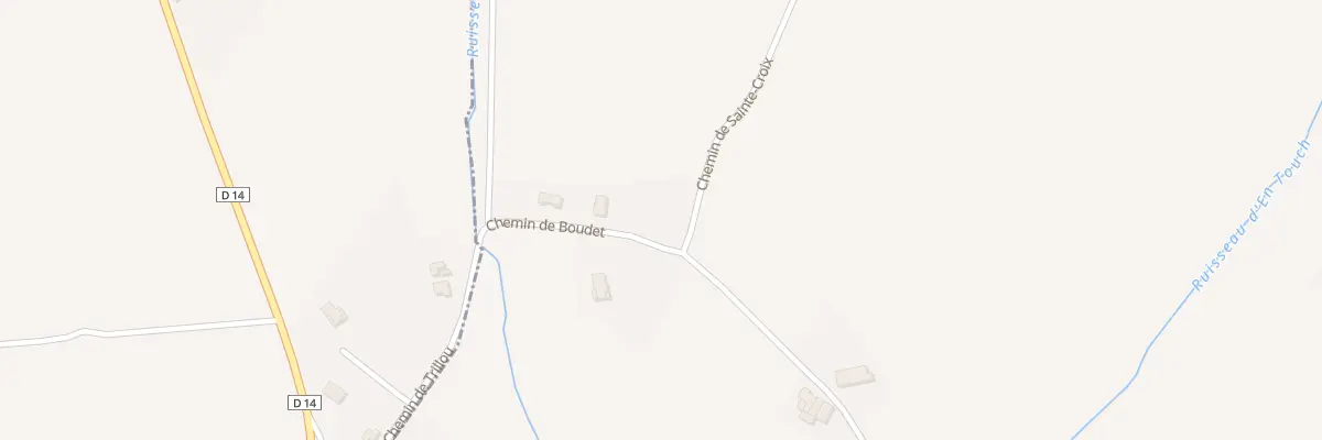 Plan du 289 Che de Boudet à Gargas