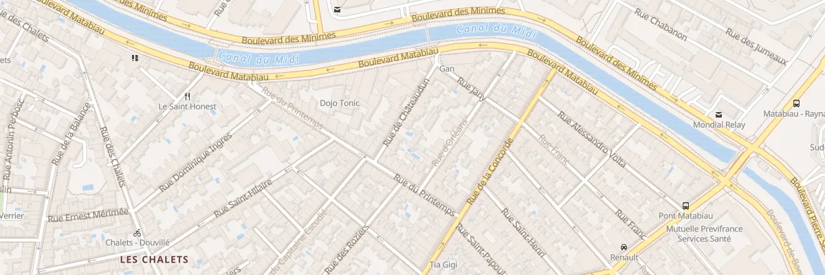 Plan du 11 Rue de Châteaudun à Toulouse