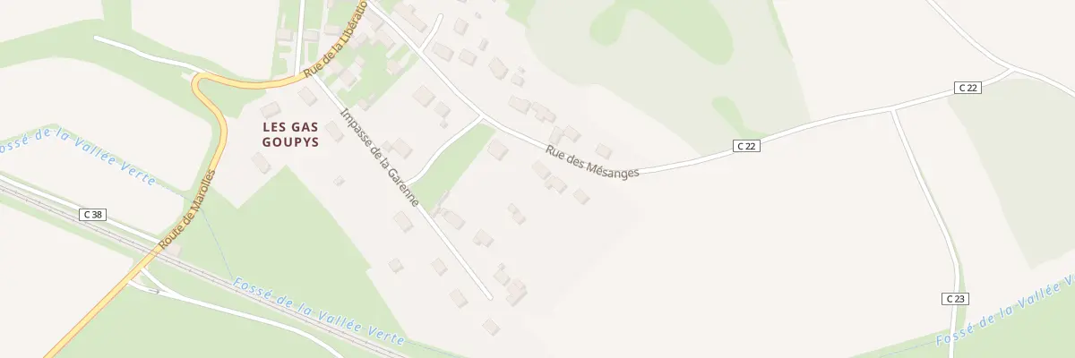 Plan du 12 Rue des Mésanges à Cherisy