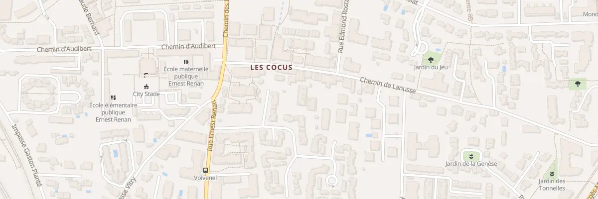 Plan du 163 Che de Lanusse à Toulouse