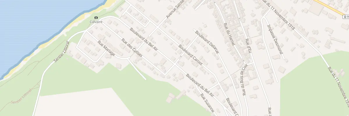 Plan du 6 Bd du Bel Air à Ault