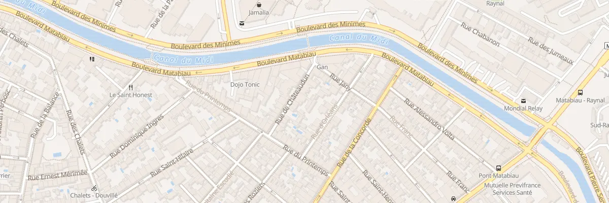 Plan du 17 Rue de Châteaudun à Toulouse