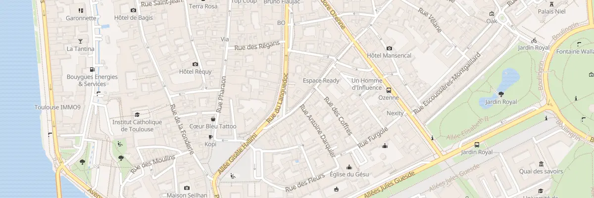 Plan du 20 Rue du Languedoc à Toulouse