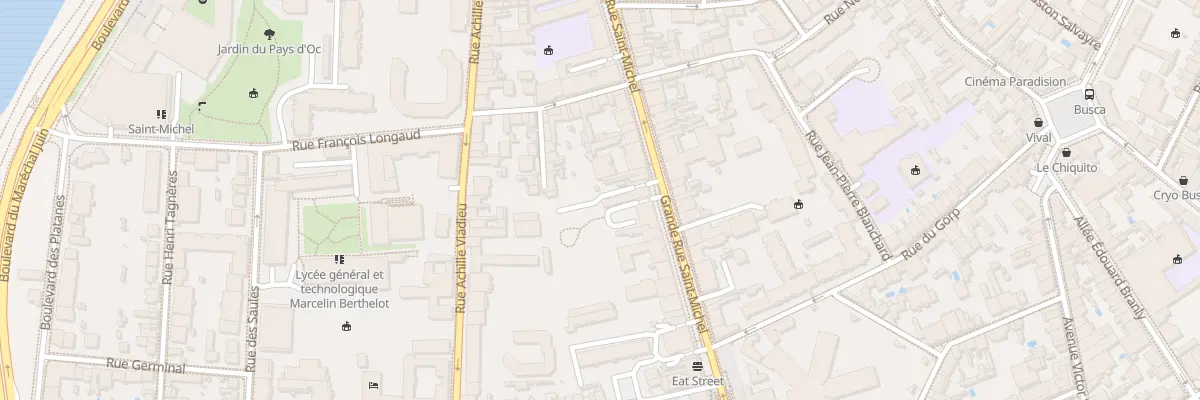 Plan du 67 Grande-Rue Saint Michel à Toulouse