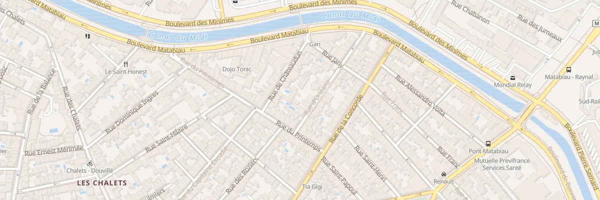 Plan du 7 Rue d’Orléans à Toulouse