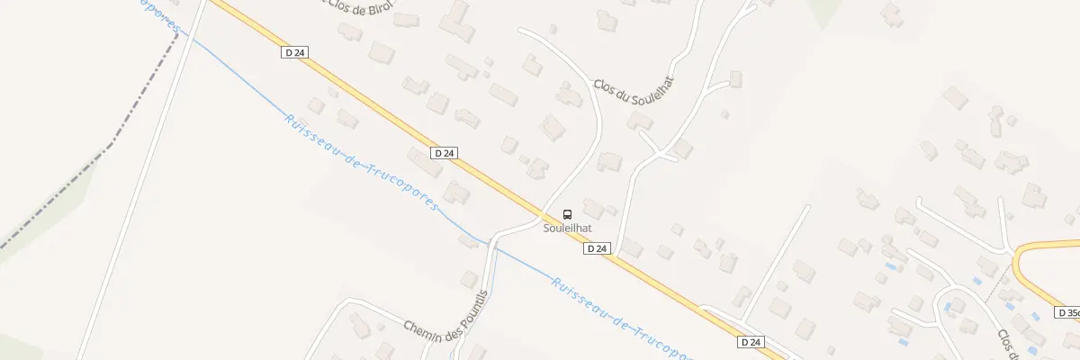 Plan du Clos de Soulelhat à Aureville