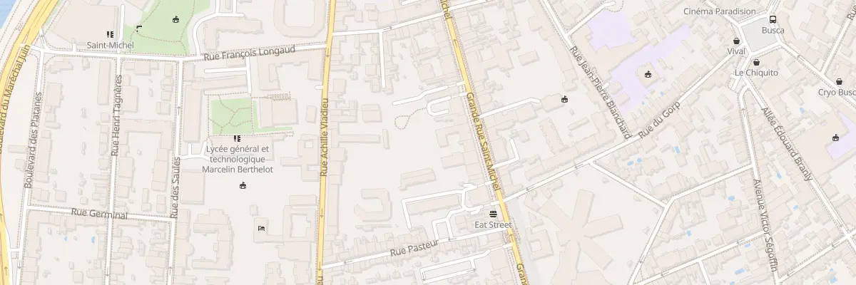 Plan du 61 Grande-Rue Saint Michel à Toulouse