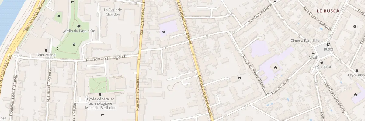 Plan du 81 Grande-Rue Saint Michel à Toulouse