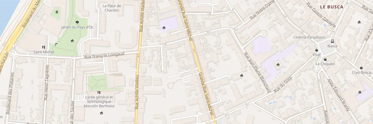 Plan du 73 Grande-Rue Saint Michel à Toulouse