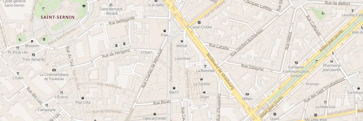 Plan du 25 Rue Rempart Matabiau à Toulouse