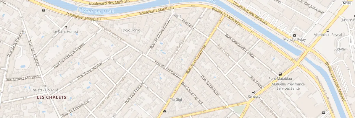 Plan du 4 Rue d’Orléans à Toulouse