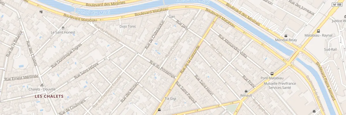 Plan du 6 Rue d’Orléans à Toulouse