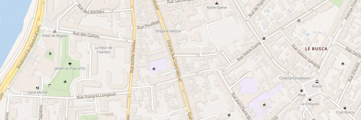 Plan du 80 Grande-Rue Saint Michel à Toulouse