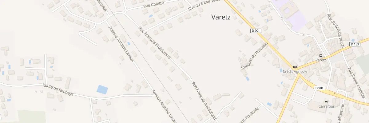 Plan du 14 Rue François Froidefond à Varetz