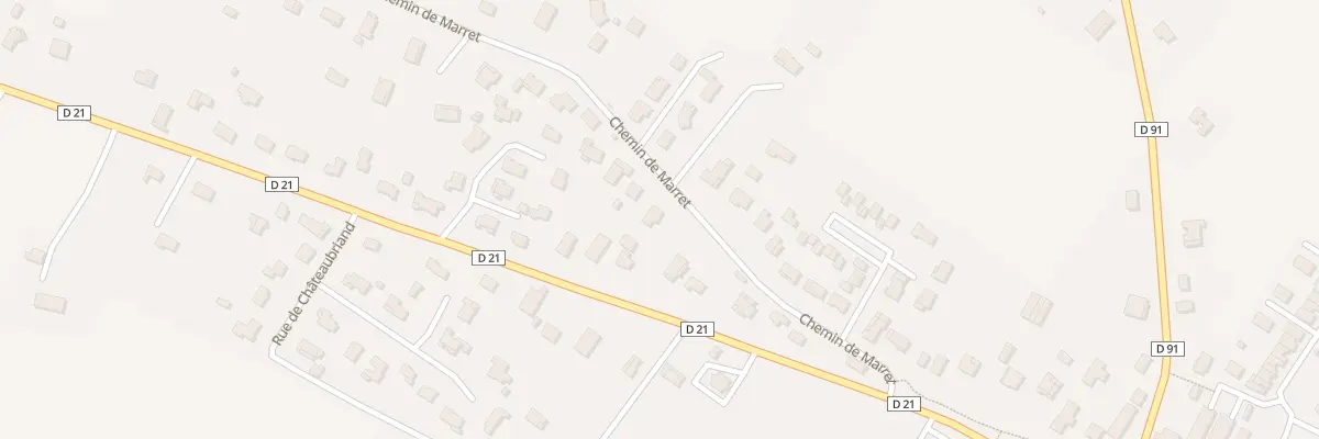 Plan du 419 Che de Marret à Villebrumier