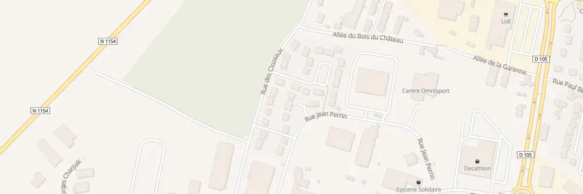 Plan du 14 Rue Jean Perrin à Mainvilliers