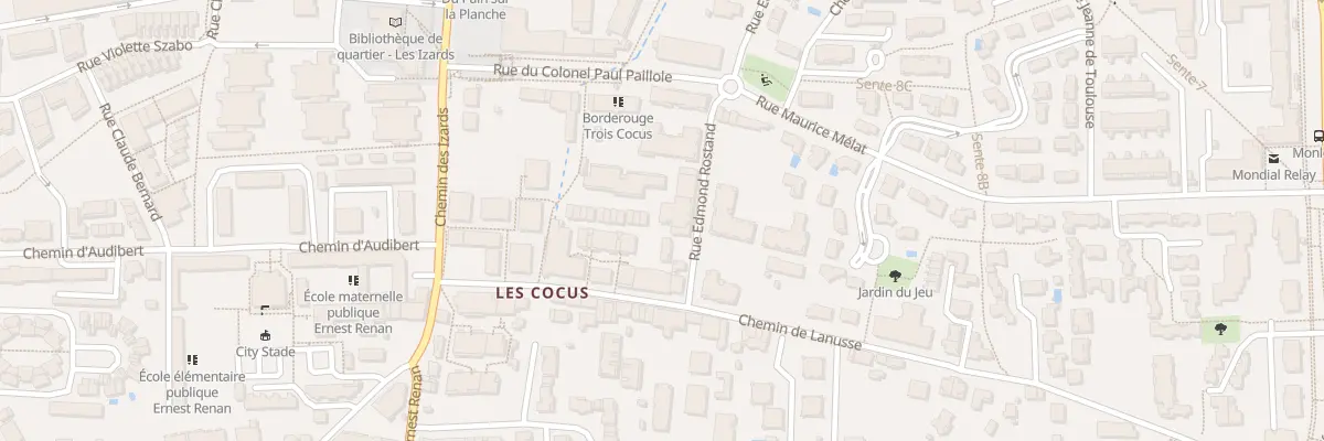 Plan du 160 Che de Lanusse à Toulouse