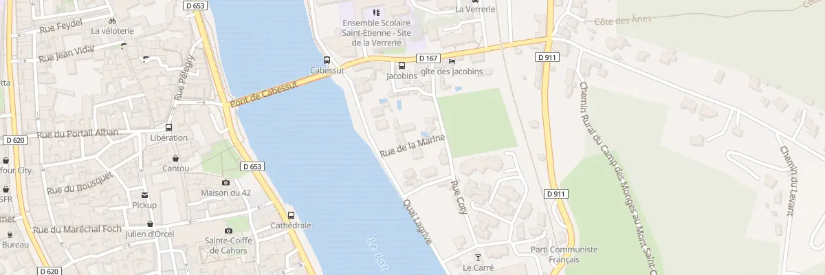 Plan du 55 Rue de la Marine à Cahors