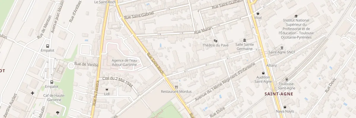 Plan du 5 Rue Saint Thomas d’Aquin à Toulouse