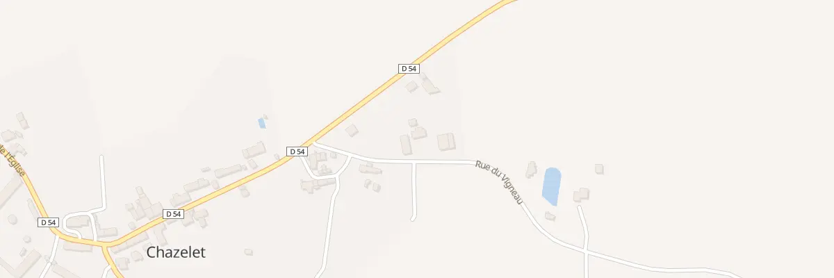Plan du 2 Rue du Vigneau à Chazelet