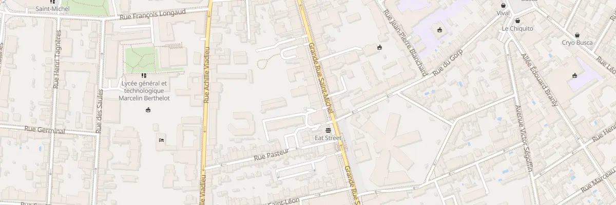Plan du 53 Grande-Rue Saint Michel à Toulouse