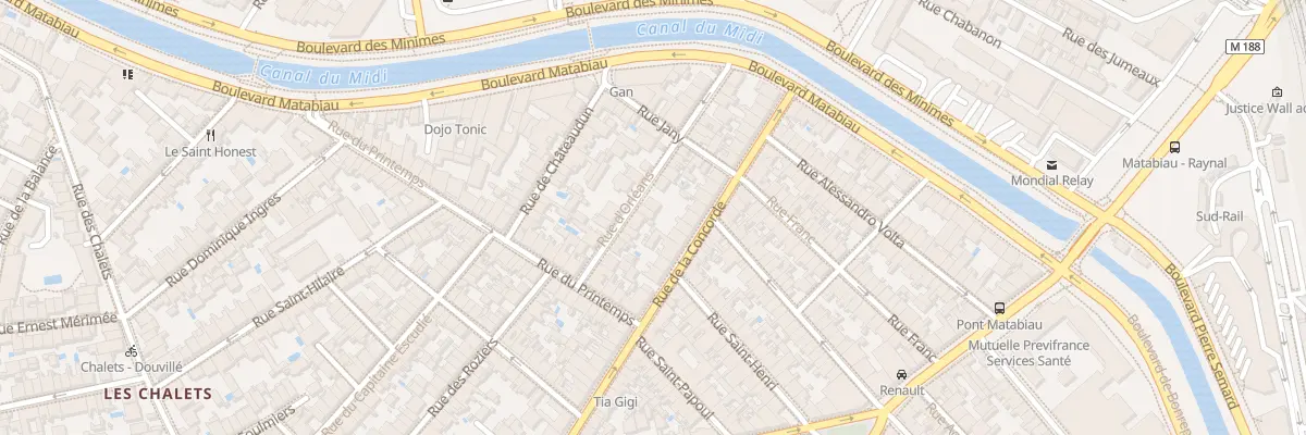 Plan du 14 Rue d’Orléans à Toulouse