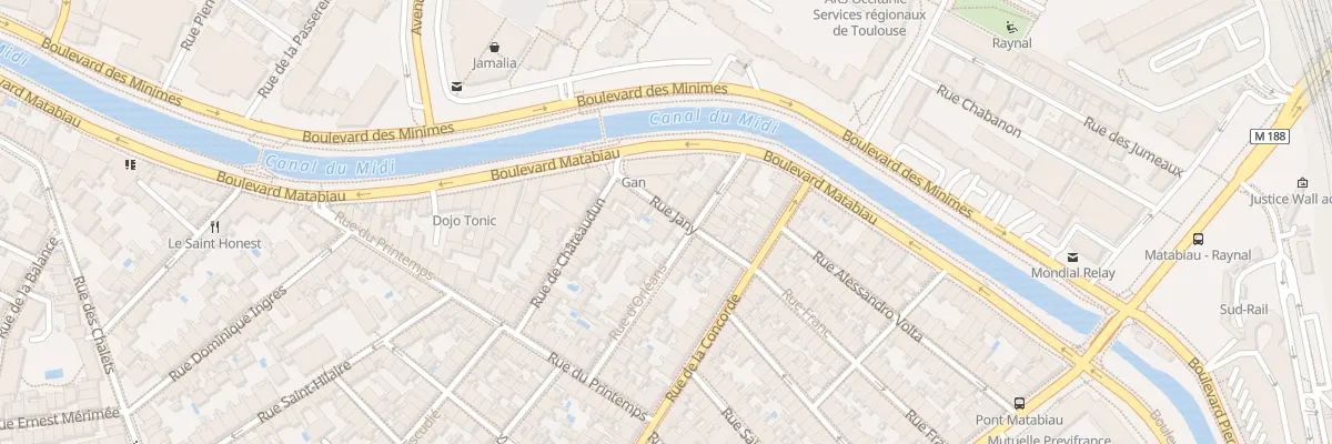 Plan du 25 Rue d’Orléans à Toulouse