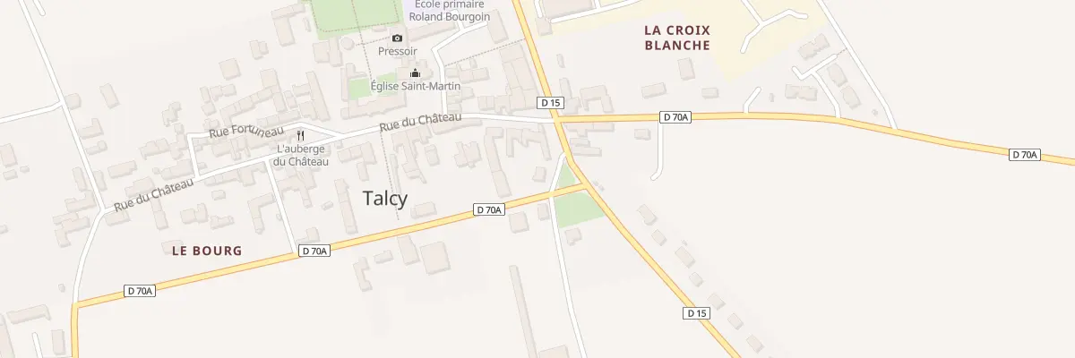 Plan du 20 Le Bourg à Talcy