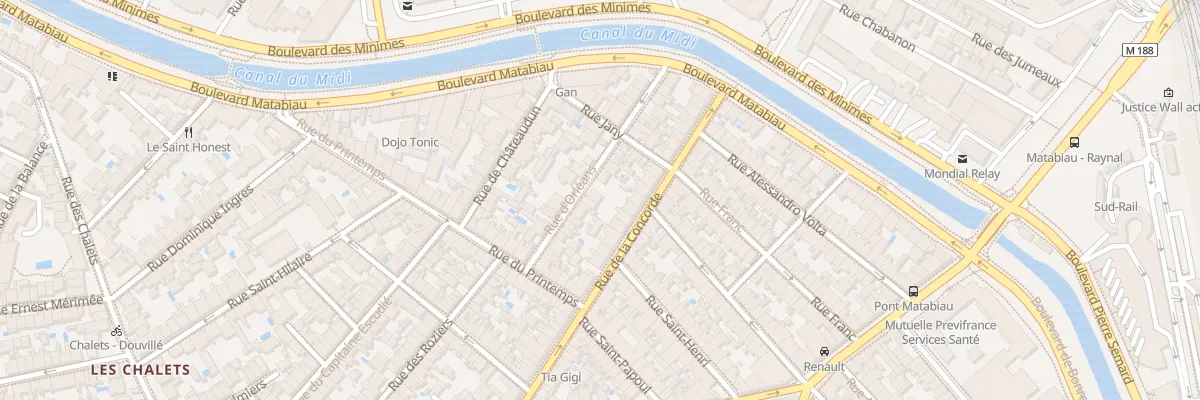 Plan du 16 Rue d’Orléans à Toulouse